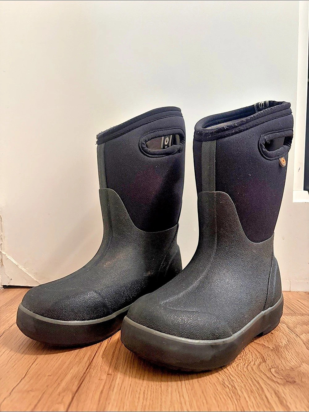 BOGS Kids Classic II High Black Rain/Snow Boots US 12